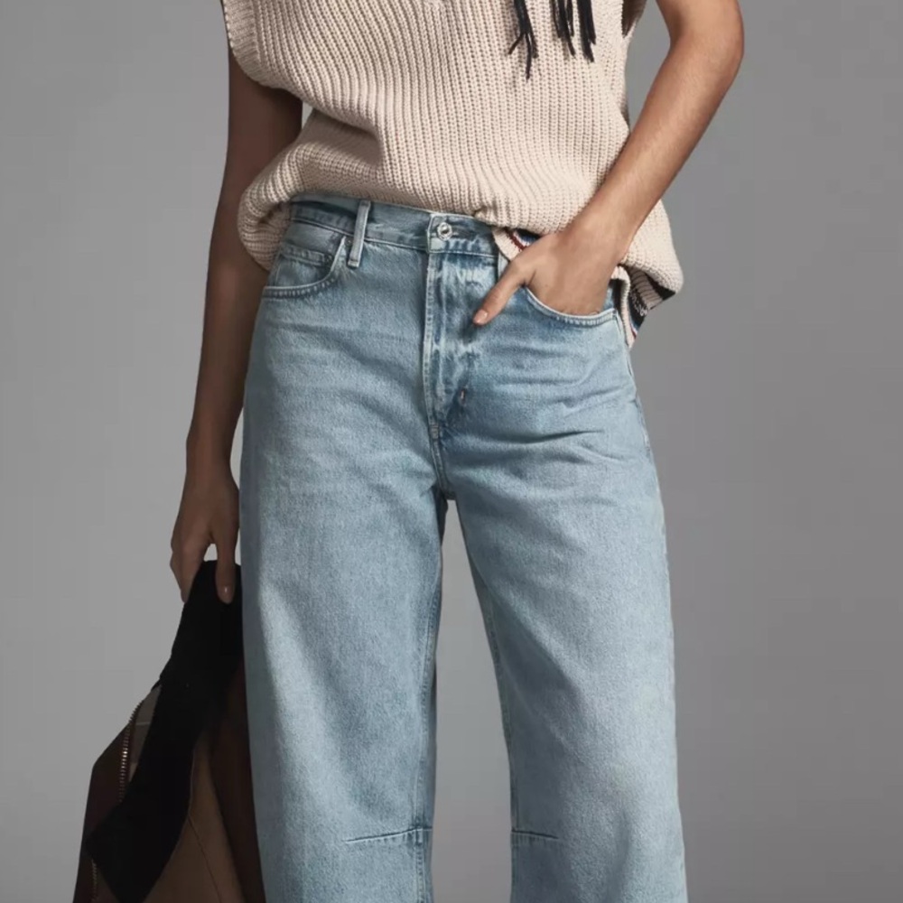 Citizens Of Humanity Miro Relaxed Light Wash Barrel Leg Jeans 28